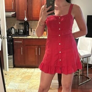 Zara red mini dress size small